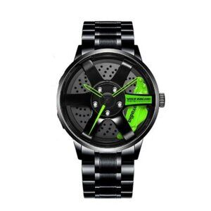 BOYADKA Car Wheel Rim Inspired Stainless Steel Watch
